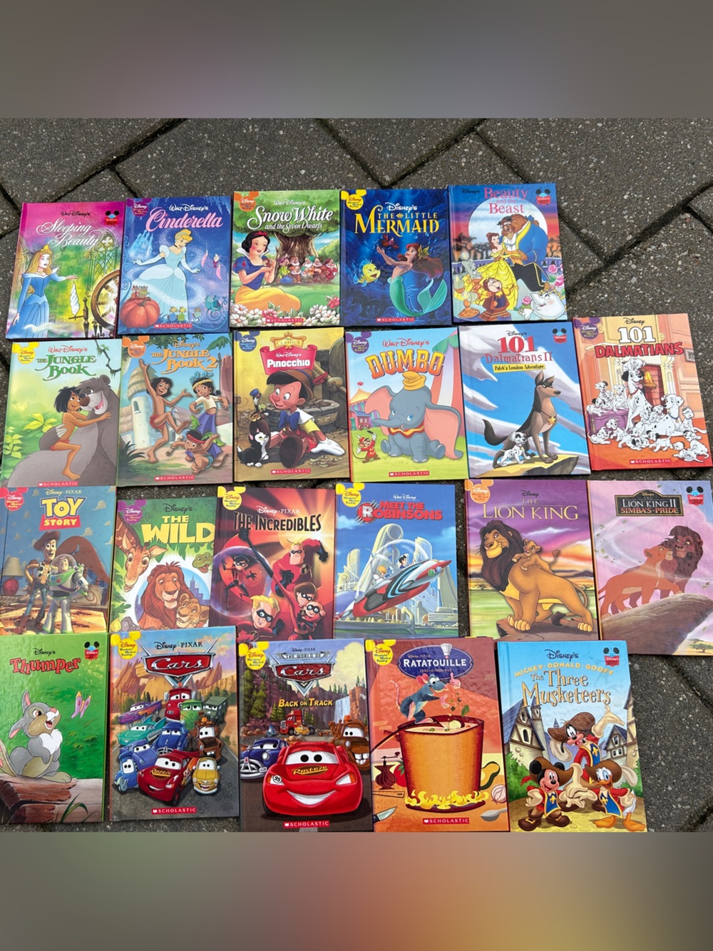 Disney Children’s Book Lot of 21 Storybooks Princess , Pixar and more